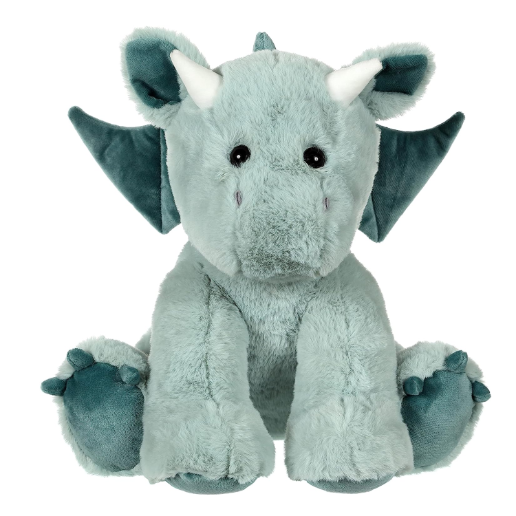  floppy peluche dragon vert 30 cm 